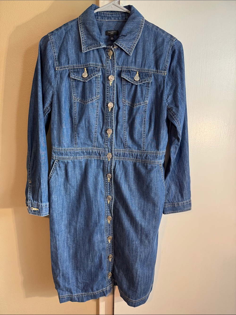 Talbots Denim Shirtdress – Size 4 Petite – Gently Used